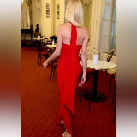 MANGO TIK TOK VIRAL MAXI FLOWER DRESS WITH BACK OPEN - Picture 6 of 9